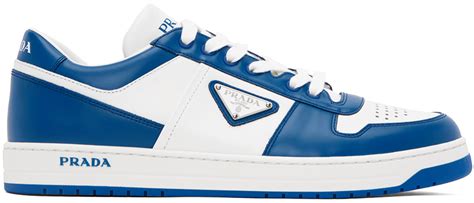 prada blue shoes calf
